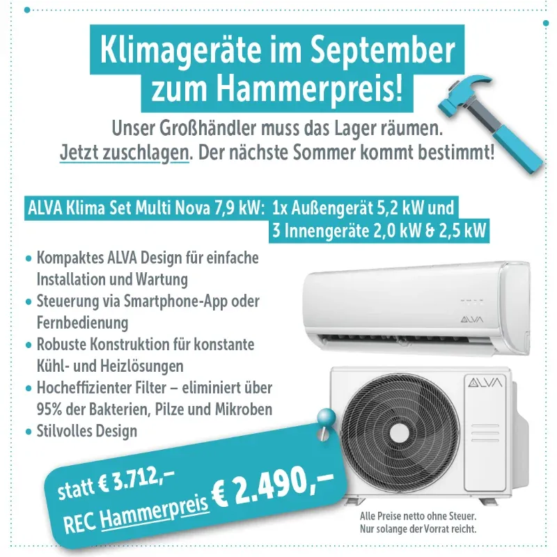1 Außengerät + 3 Innengerät
